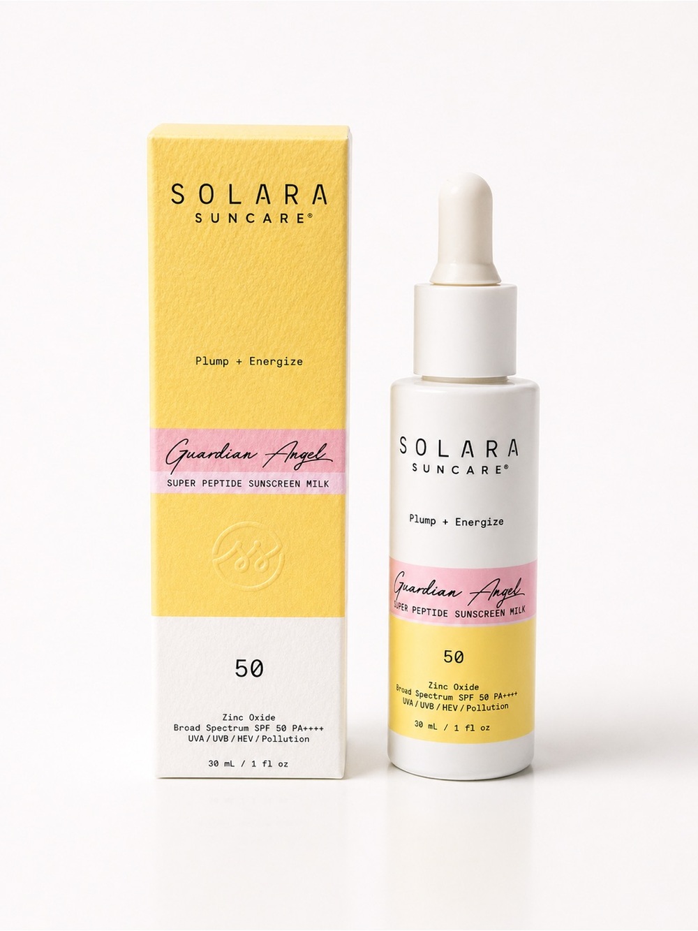 Guardian Angel Super Peptide Sunscreen Milk SPF 50 - Yellow/Pink